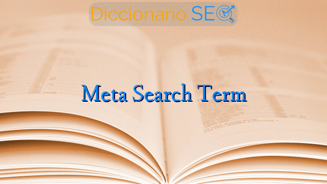 Meta Search Term